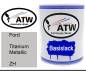 Preview: Ford, Titanium Metallic, ZH: 1L Lackdose, von ATW Autoteile West.